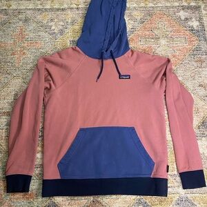 Patagonia Pink and Blue Women's Hoodie Sweater